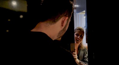 Lady Lyne and Alex Romero in New neighbor from 