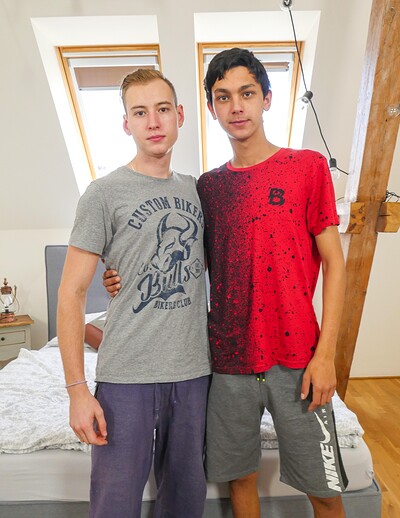 Casper Ivarsson and Carlos Costa in Naked, horny, alone and ready for action from 
