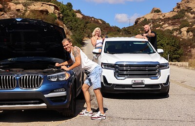 Gracie Gates and Jensen in Bi Hitchhikers 2 - Scene 1 from 