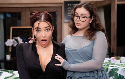 Leana Lovings and Emma Rose in Serendipity Cafe, Scene #01 from 