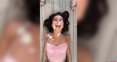 Brianna Arson and Demi Hawks in Stepsisters Facial Challenge - S2:E6 from 