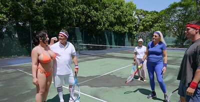 Sarah Arabic in Horny Family Tennis Game from 