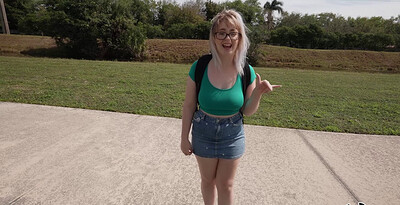 Annie Archer in Nerdy Blonde Takes Big Dick from