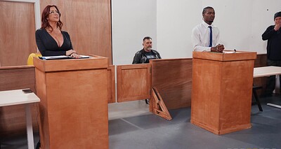 Alexis Fawx and Damion Dayski in All Rise: Anal in The Courtroom from 