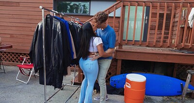 Ethan Seeks and Brandy Salazar in Sweet Deal! An Intense Yard Sale Dickdown from