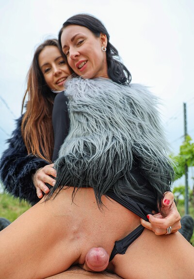 Lenna Ross and Linda Caprice in Two vixens wild outdoor romp from 