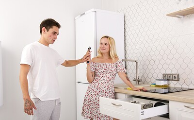 Loli Pop and Mark Pirson in Loli Pop Gets Dirty In The Kitchen from 