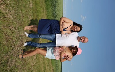 Lucka Petite and Andrea Wet in Outdoor Sex With Older Couple from 