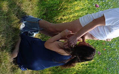 Lucka Petite and Andrea Wet in Outdoor Sex With Older Couple from 