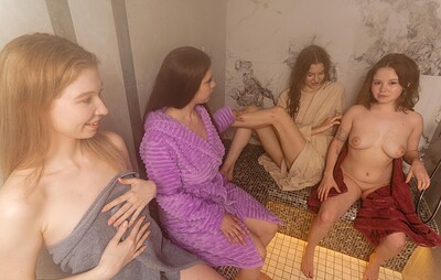 Mia Murkovski and Alice Xo in Steamy Sauna from 