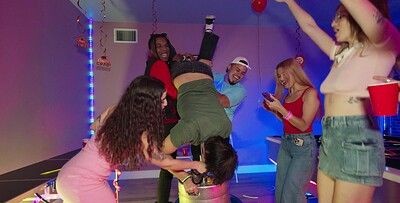 Lucy Foxx and Kaby Snow in College Blow Out from