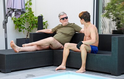 Lucky Cock and Boris Raw in Our Old Member Boris First Porn Scene from 