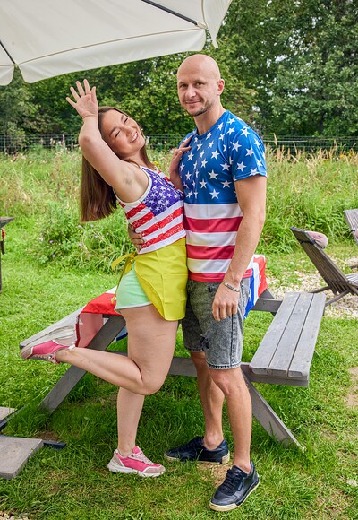 Hazel Grace and Aleks Sam in Labor Day 2025 from