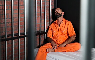 Max Sexystache and Enrique Yohel in Edged In Jail from 