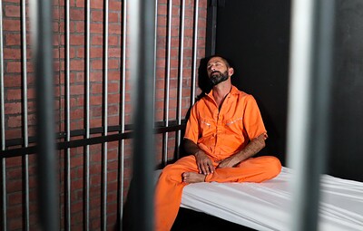 Max Sexystache and Enrique Yohel in Edged In Jail from 