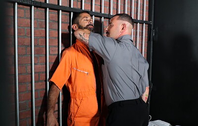 Max Sexystache and Enrique Yohel in Edged In Jail from 