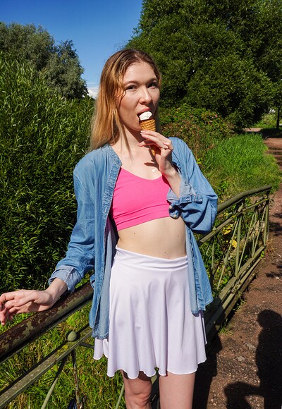 Mia Murkovski and Moon Imp in Licking Mia's Ice Cream from 