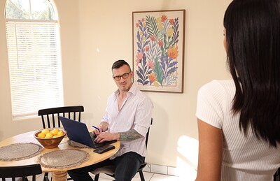 Antonella Morena and Derek Kage in Thirsting For My Stepdaughter's Dick! from 