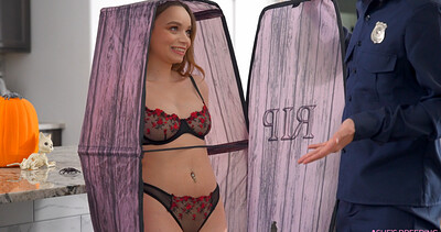 Selina Imai and Sage Roux in Breeding My Stepsis In A Coffin from