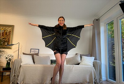 Lara Latex in Sexy bat girl from 
