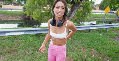 Jessie Belle in Jessie Belle Jogs Onto the Bus for Some Dick from 