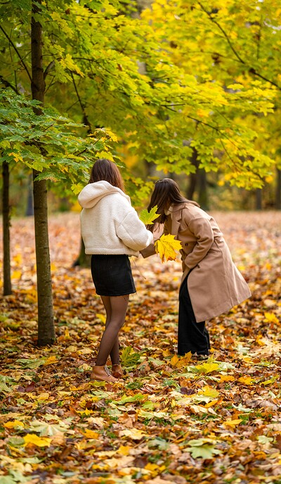 Kate Rose and Hazel Grace in Fall photo cum shoot from 
