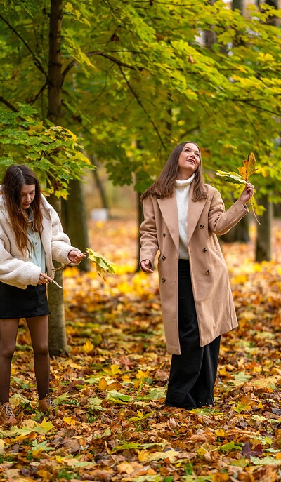 Kate Rose and Hazel Grace in Fall photo cum shoot from 