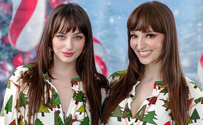 Lana Smalls and Lexi Luna in Were Too Horny For A Christmas Card Picture from 