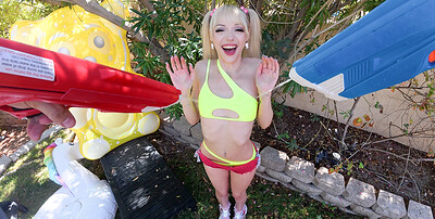 Cecelia Taylor and Sam Shock in Squirt Gun Showdown from 