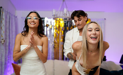 Jade Kimiko and Thea Summer in Stepsis Starts The New Year Off from