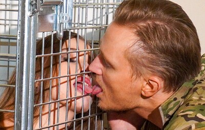 Olivia Sparkle and Stanley Johnson in Caged Olivia in ropes gets fucked from