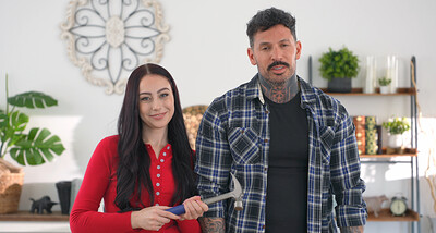 Dolly Paige and Mike Hardy in How To Properly Use Stepdads Tool from 