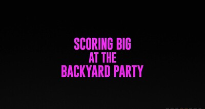 Elana Bunnz and Remy Woods in Scoring Big At The Backyard Party from