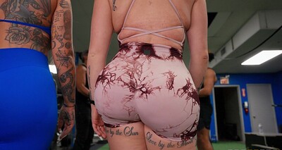Kali Roses in Gym Sluts Put On a Public Show from