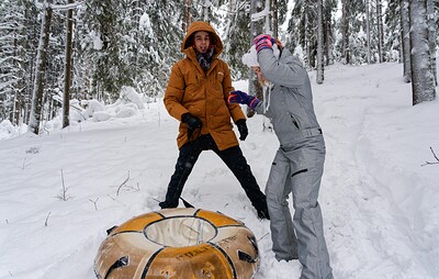 Iris Murai and Cristafeer Robien in Warm Me Up! from 