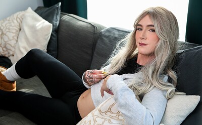 Axelle Rose and Ethan Chase in Helpful Neighbor Gives Femboy A Hand...AND A Hard Cock from