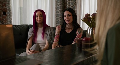 Charlotte Sins and Addison Vodka in Two Birds With One Hot-Stone from 