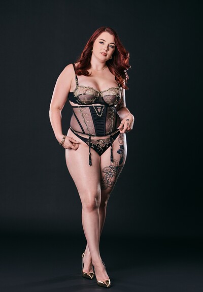 Red Rose in Curvy Redhead Gets Stretched Out By BBC from