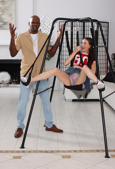 Selena Love in Selena Love Swings With Her Stepdad from
