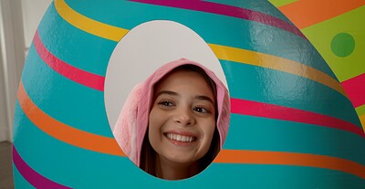 Molly Little in Stepsister Has A Carrot Eating Contest This Easter from 