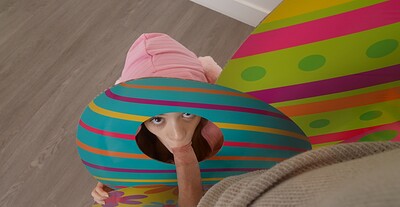Molly Little in Stepsister Has A Carrot Eating Contest This Easter from 