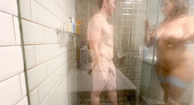 Lady Lyne in Passionate soapy shower sex from