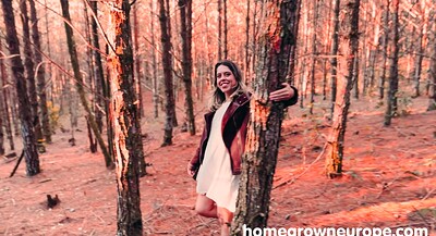 Scarlett Taylor in Beautiful Scarlett Gets Messy Facial In Woods from 