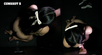 Miki Moon in Miki Moon First Gloryhole POV from 