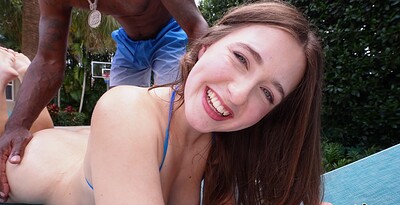 Alana Rose in Alana Rose Takes The Giant Chocolate Cock from