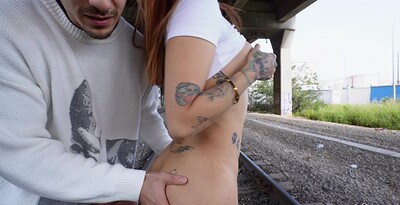 Michel Chica in Anal on the Train Tracks from 