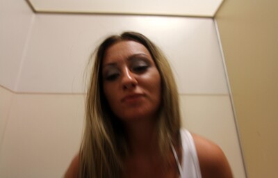 Abella Johnson in Abella Johnson fucks her pussy in the dressing room from