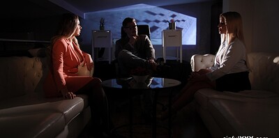 Karina King and Miss Sally in What Happens in the Office III - part 1 from
