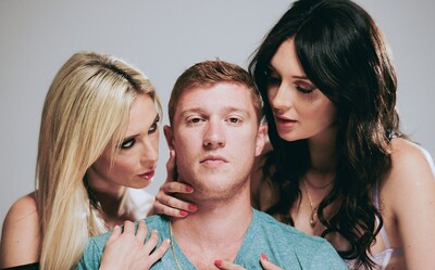 Aiden Ashley and Charlotte Sins in The Yes List - The Origin Of The Throuple from