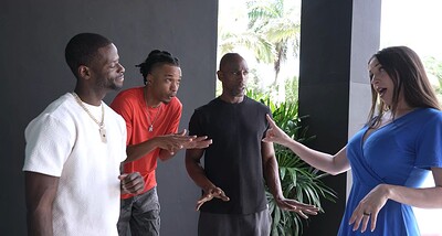 Amiee Cambridge in Slut Landlord Karen Takes BBC Gangbang As Rent from 